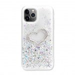 Wholesale Love Heart Crystal Shiny Glitter Sparkling Jewel Case Cover for iPhone 11 Pro Max 6.5 (Clear)